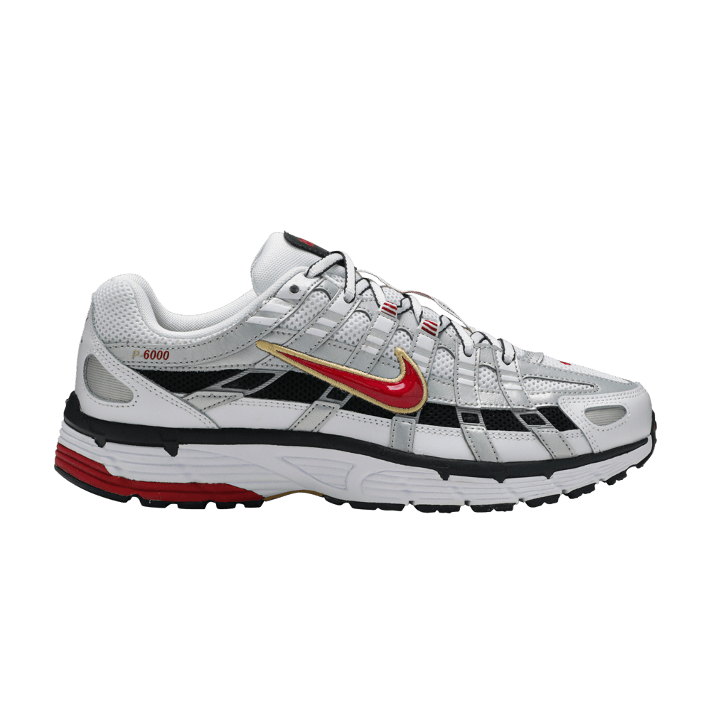 Nike P-6000 White Gold Red (Women's)