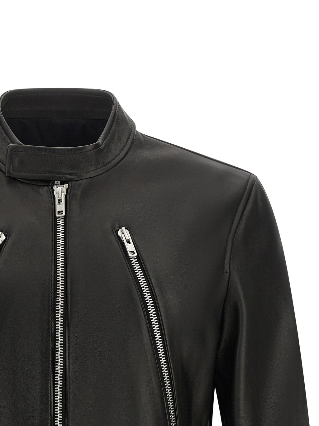 '5-zip' Leather Jacket 3