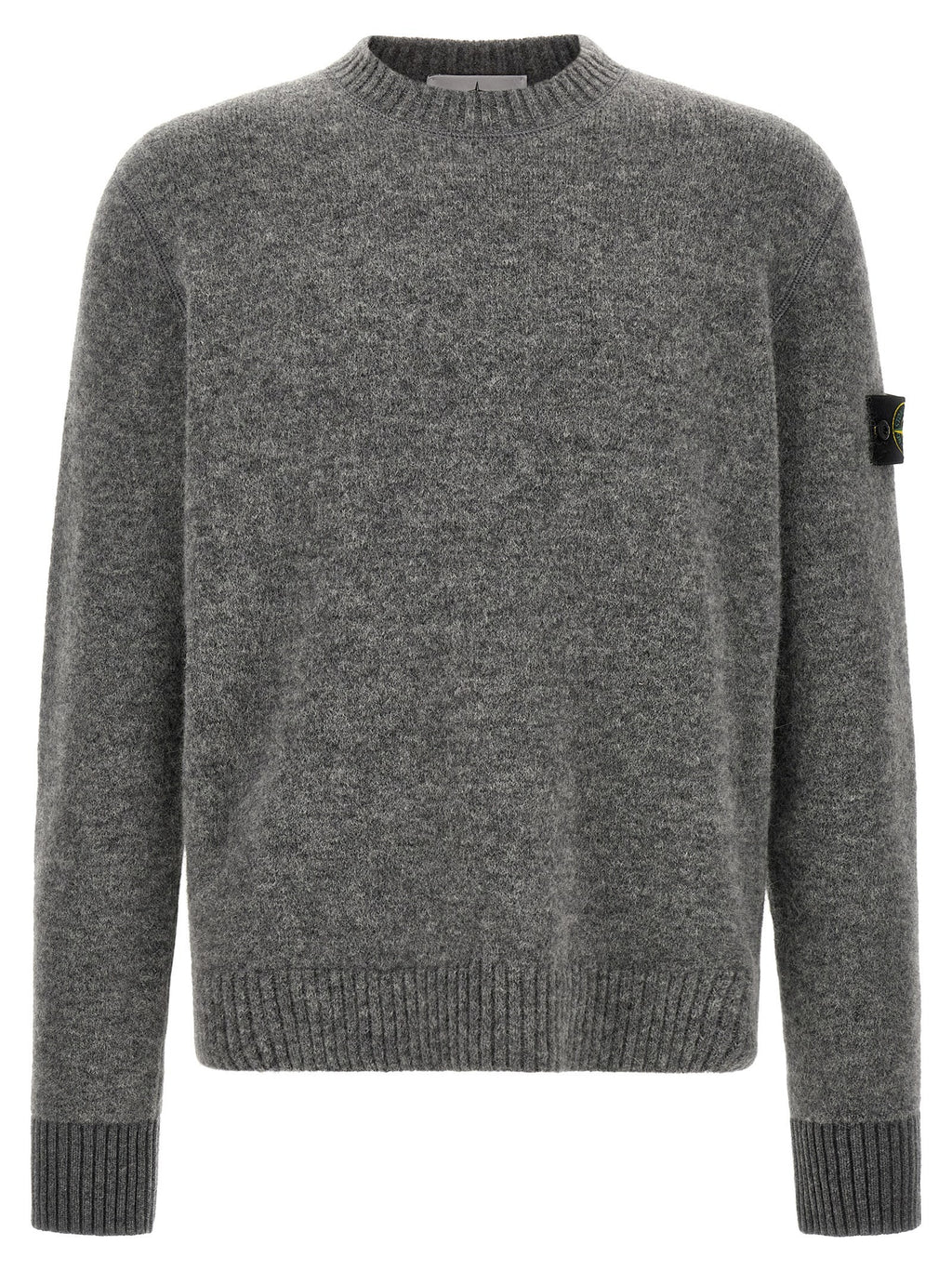 '5100050' crew neck sweater with logo badge