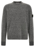 '5100050' crew neck sweater with logo badge