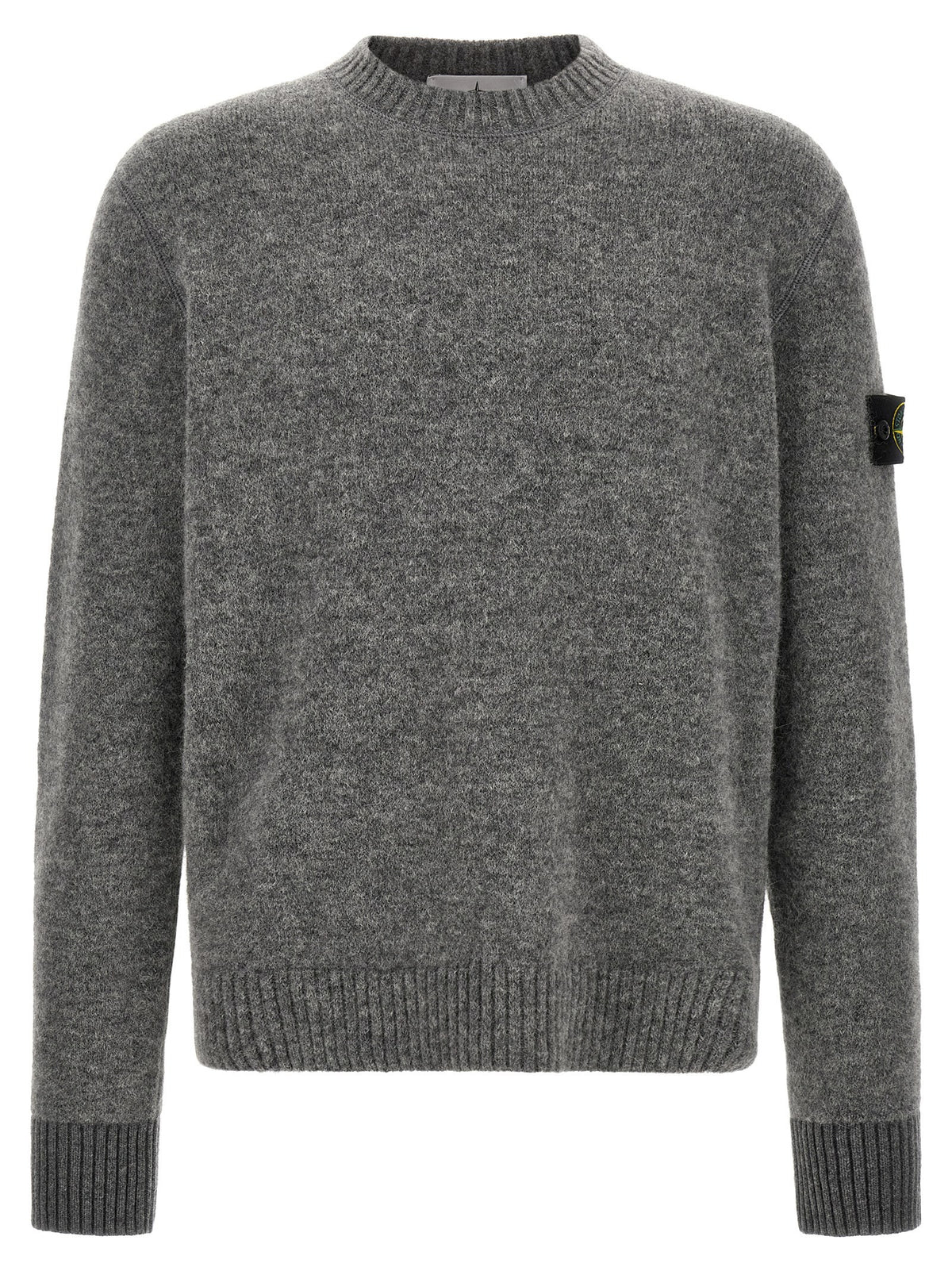 '5100050' crew neck sweater with logo badge