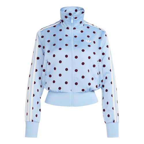 Adidas Satin Polka Dots TT Track Top Clear Sky