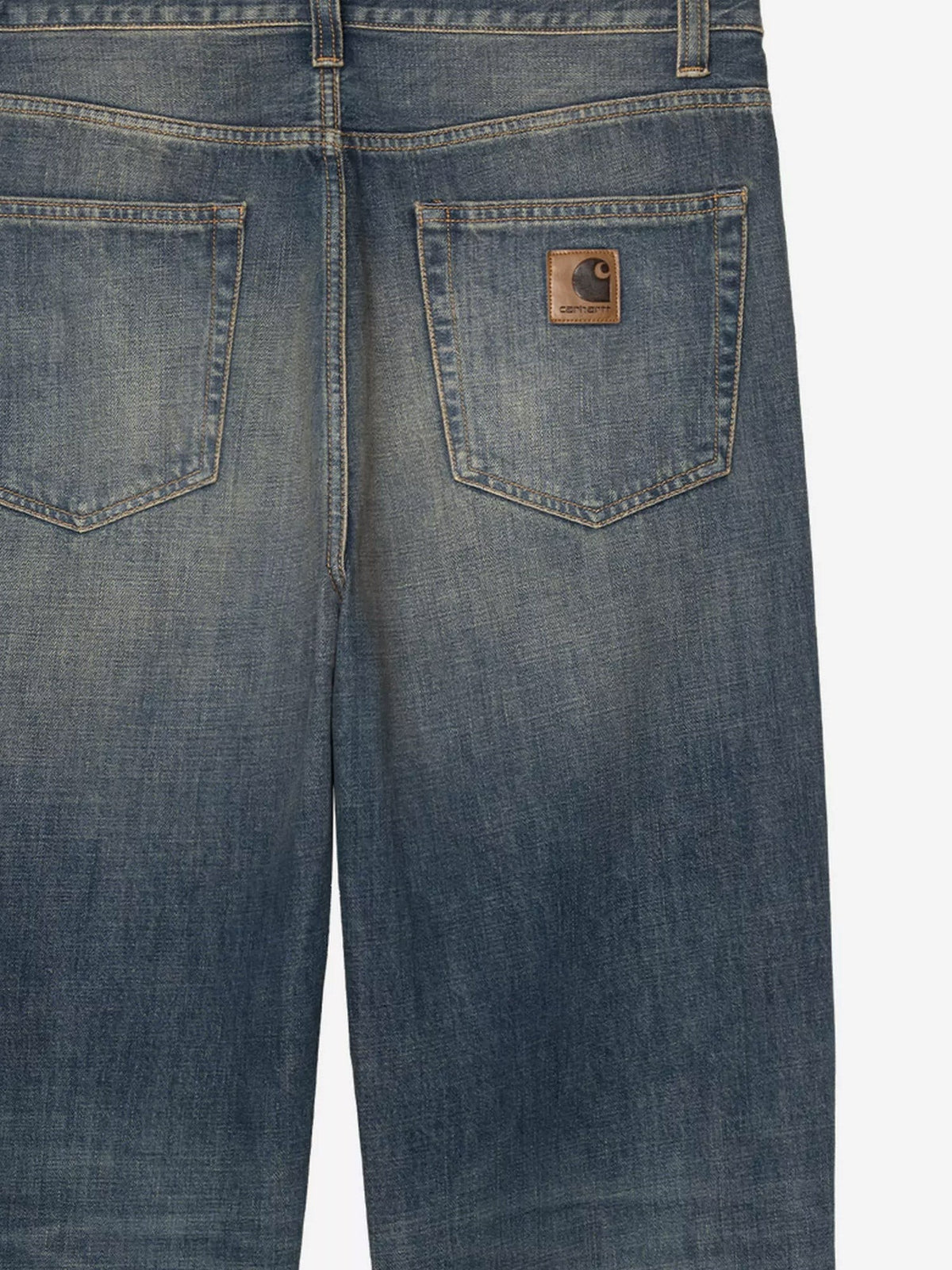 Aaron Pant blue denim jeans with washed out effect 3