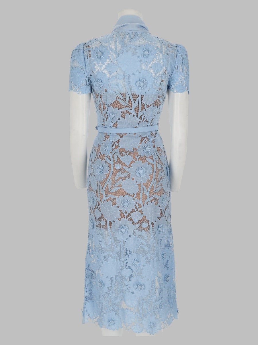 Abito Midi in Pizzo con Fiocco 2