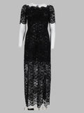 Abito Midi In Pizzo