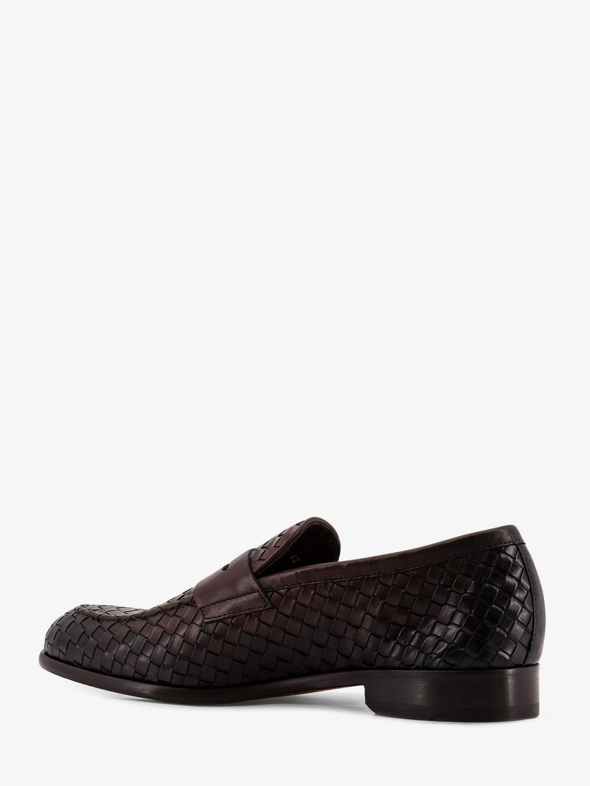 Adler leather loafers with woven pattern 3
