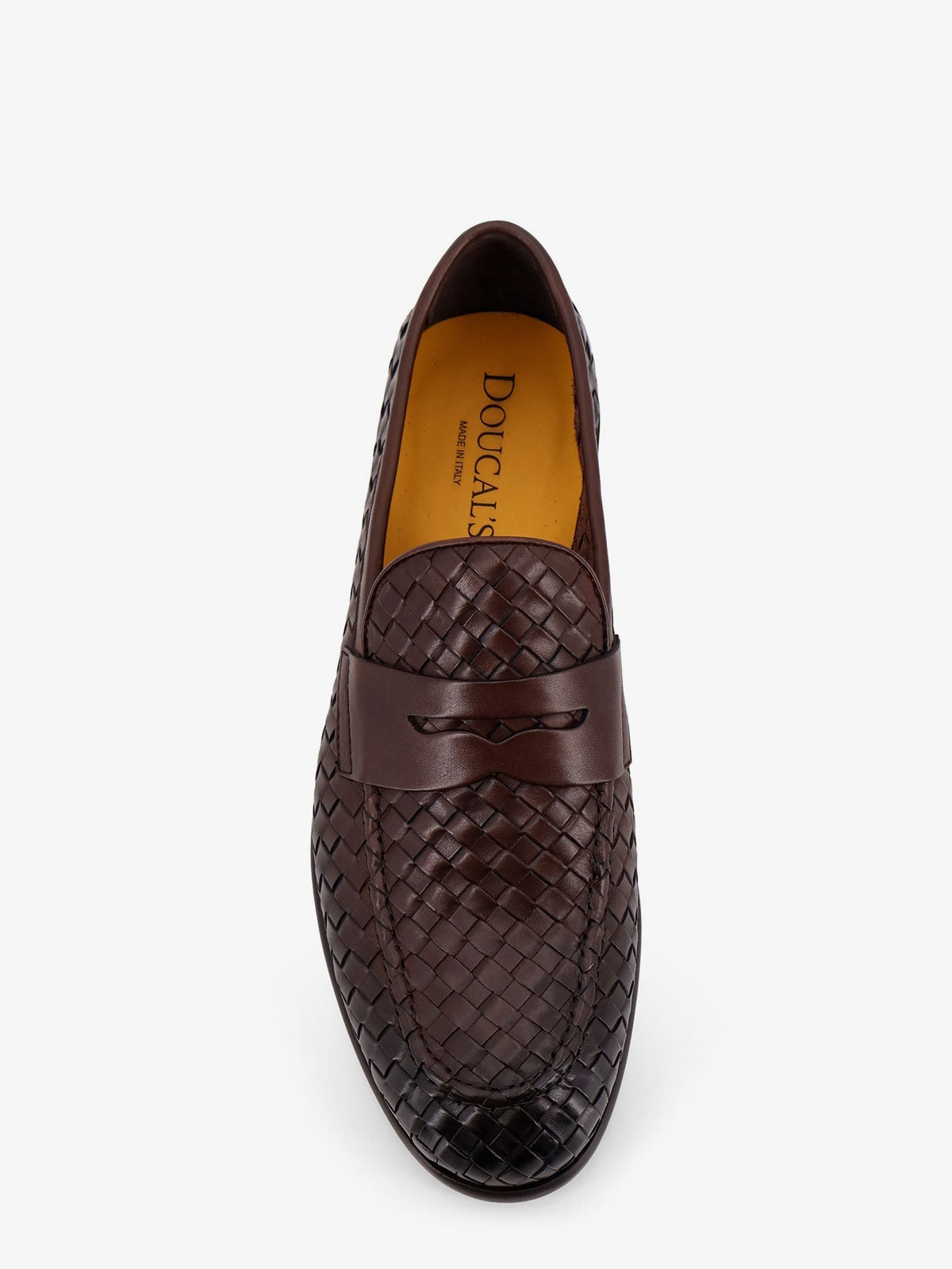 Adler leather loafers with woven pattern 5