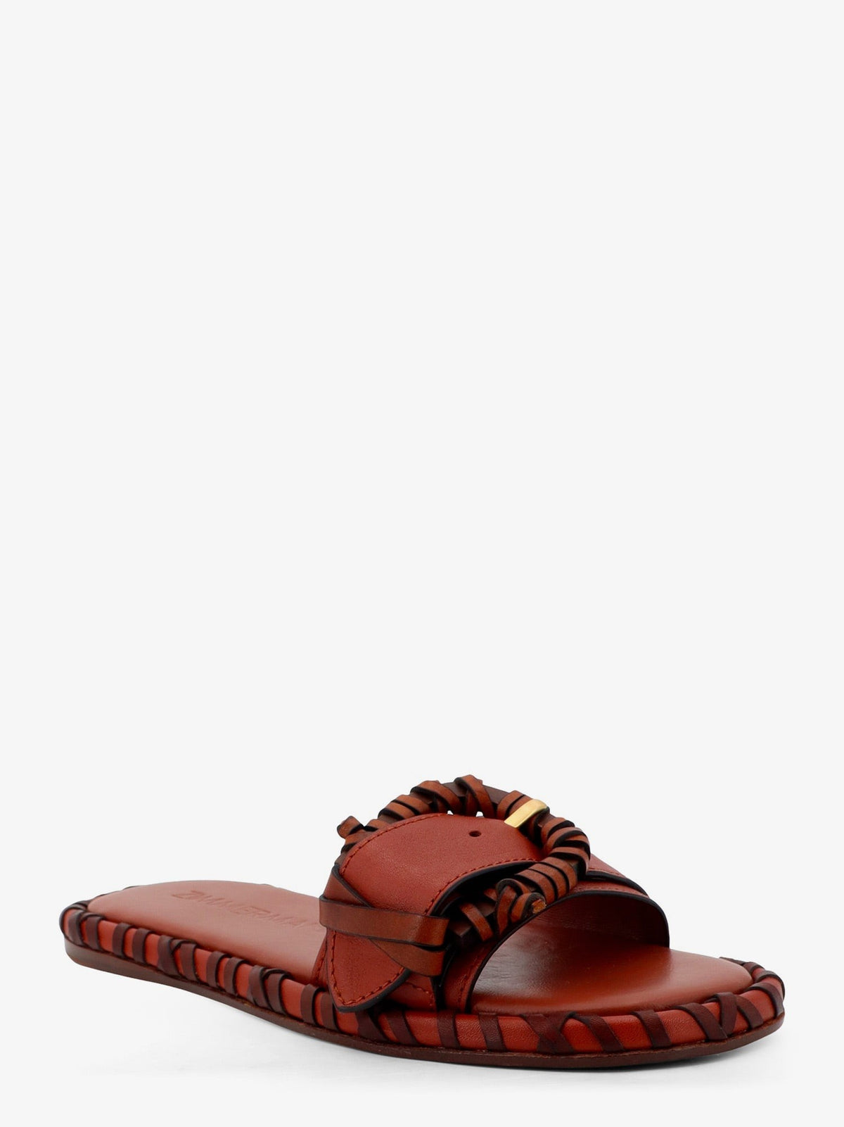 Alchemy leather sandals with woven details 2