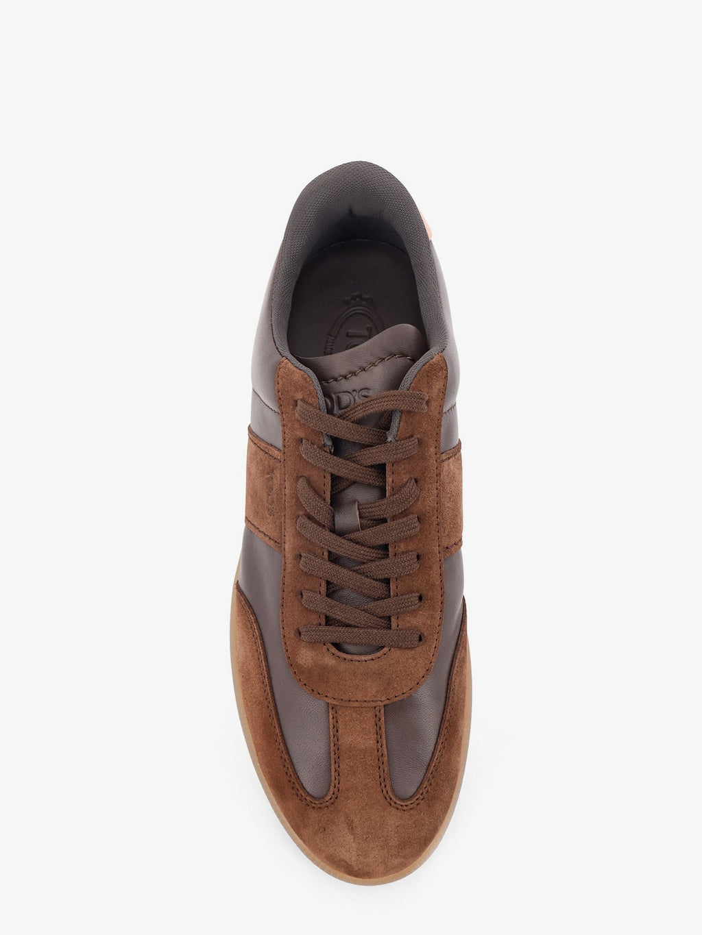 Allacciata Cassetta leather and suede sneakers 5