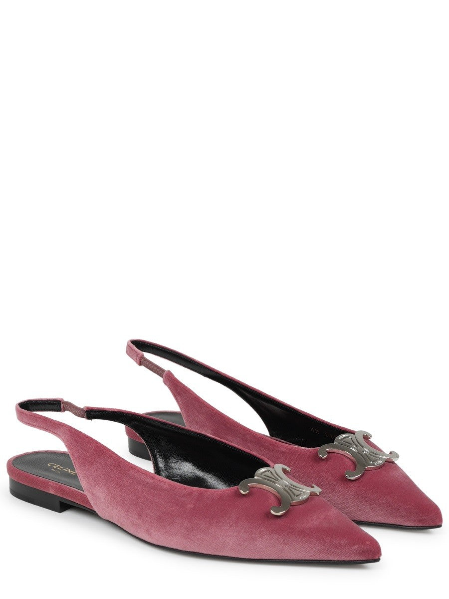 alma triomphe velvet flat slingback 05 2
