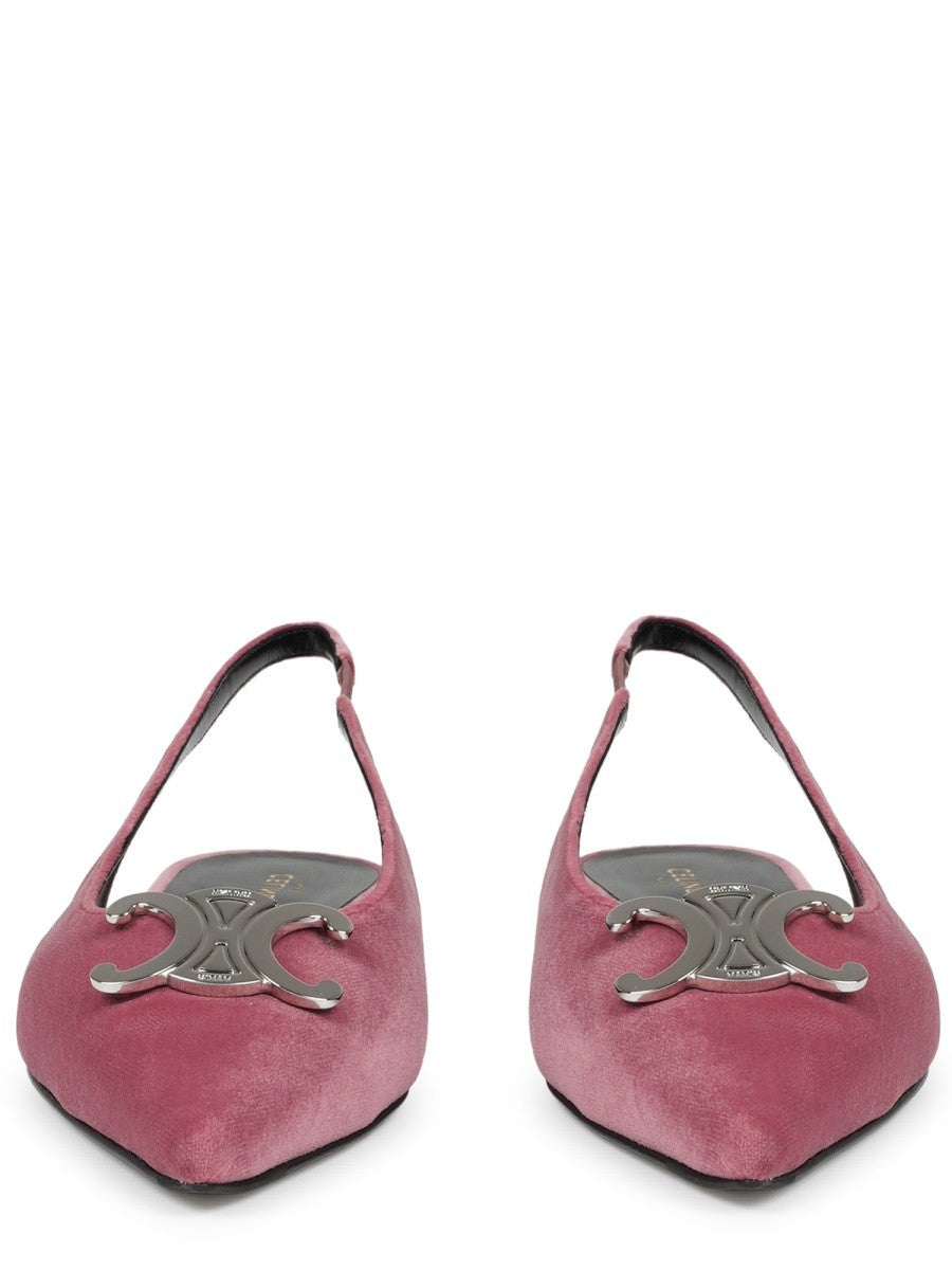 alma triomphe velvet flat slingback 05 3