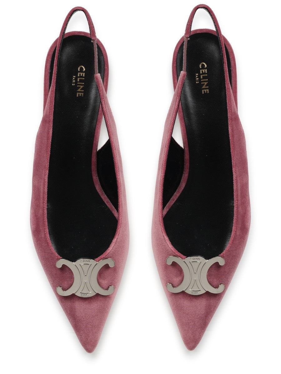 alma triomphe velvet flat slingback 05 5
