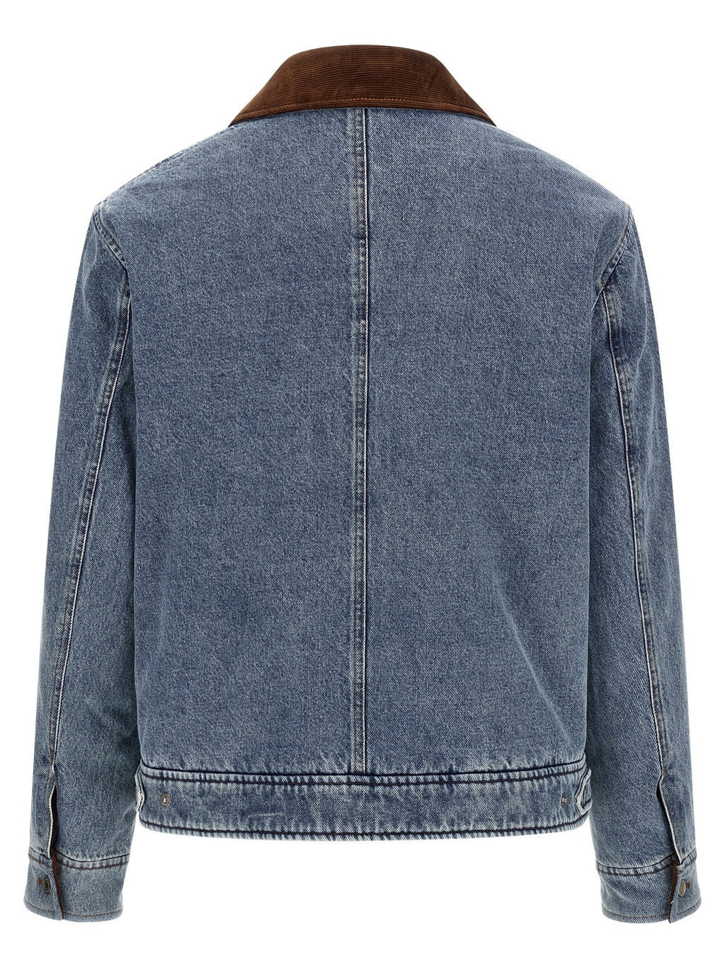 Ami de Coeur padded denim jacket with zip 2