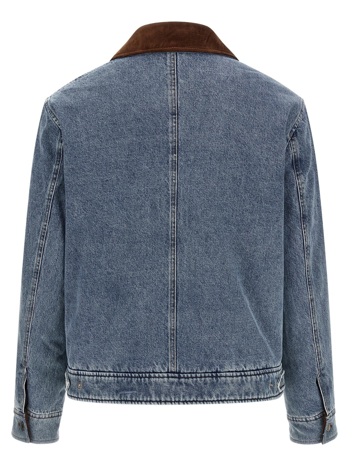 Ami de Coeur padded denim jacket with zip 2