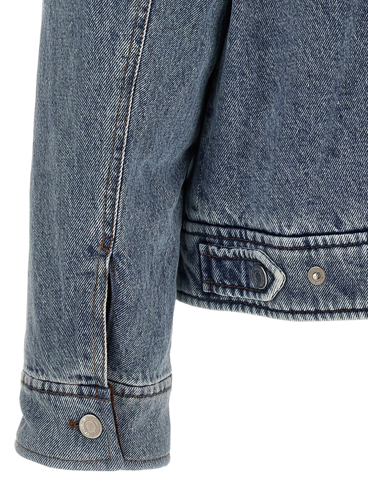 Ami de Coeur padded denim jacket with zip 4