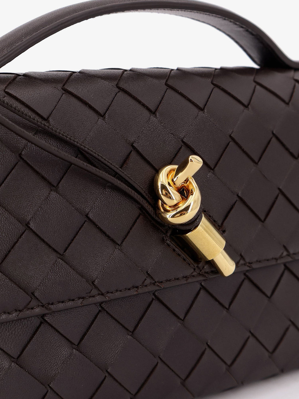 Andiamo Leather Clutch with Intrecciato motif 5