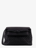 Andiamo leather shoulder bag with Intrecciato pattern