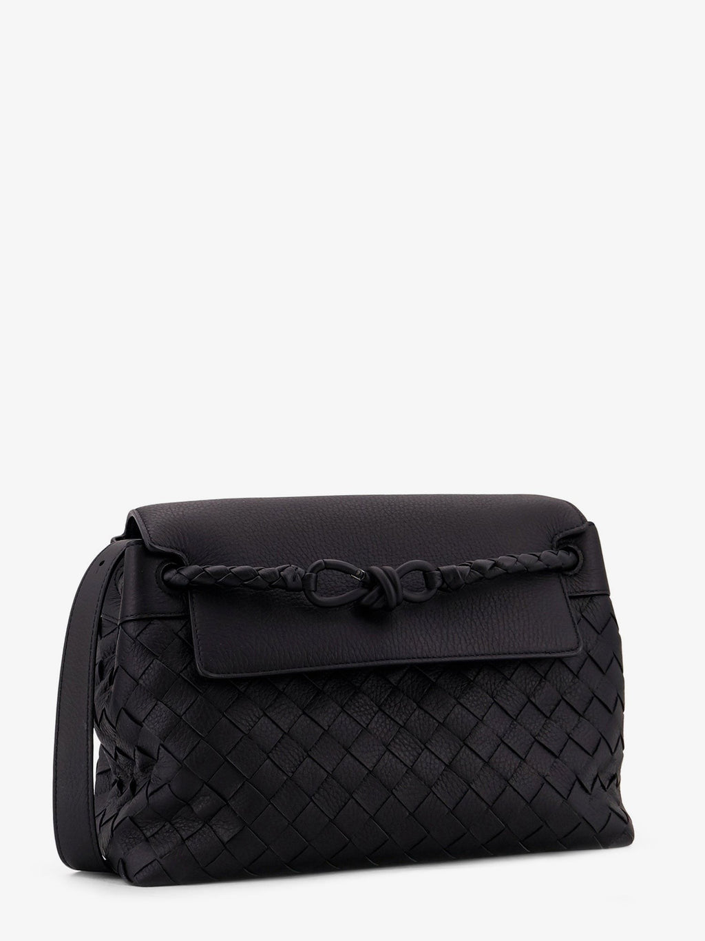 Andiamo leather shoulder bag with Intrecciato pattern 4