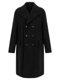 Angora and wool coat
