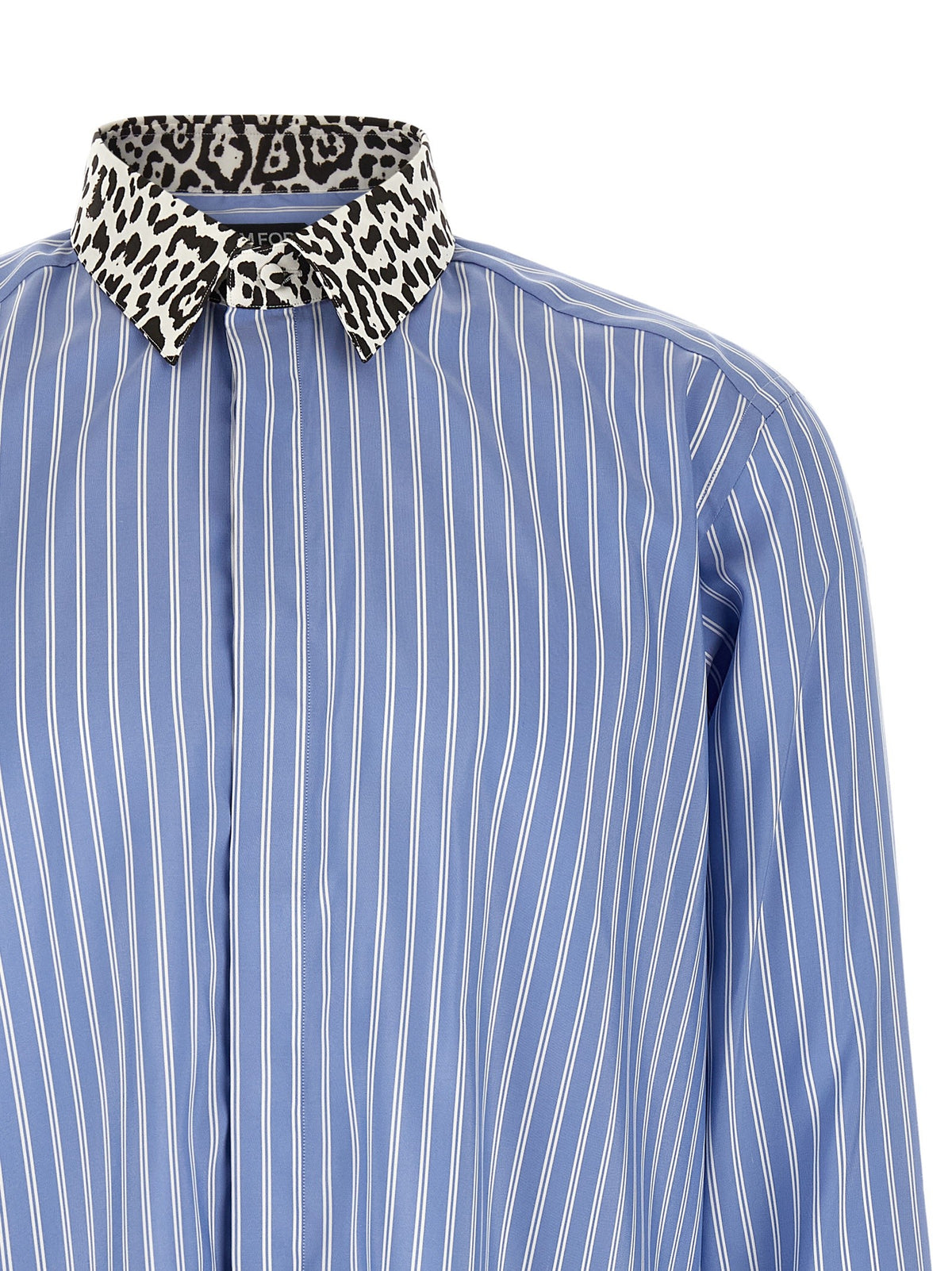 Animal print collar shirt 3