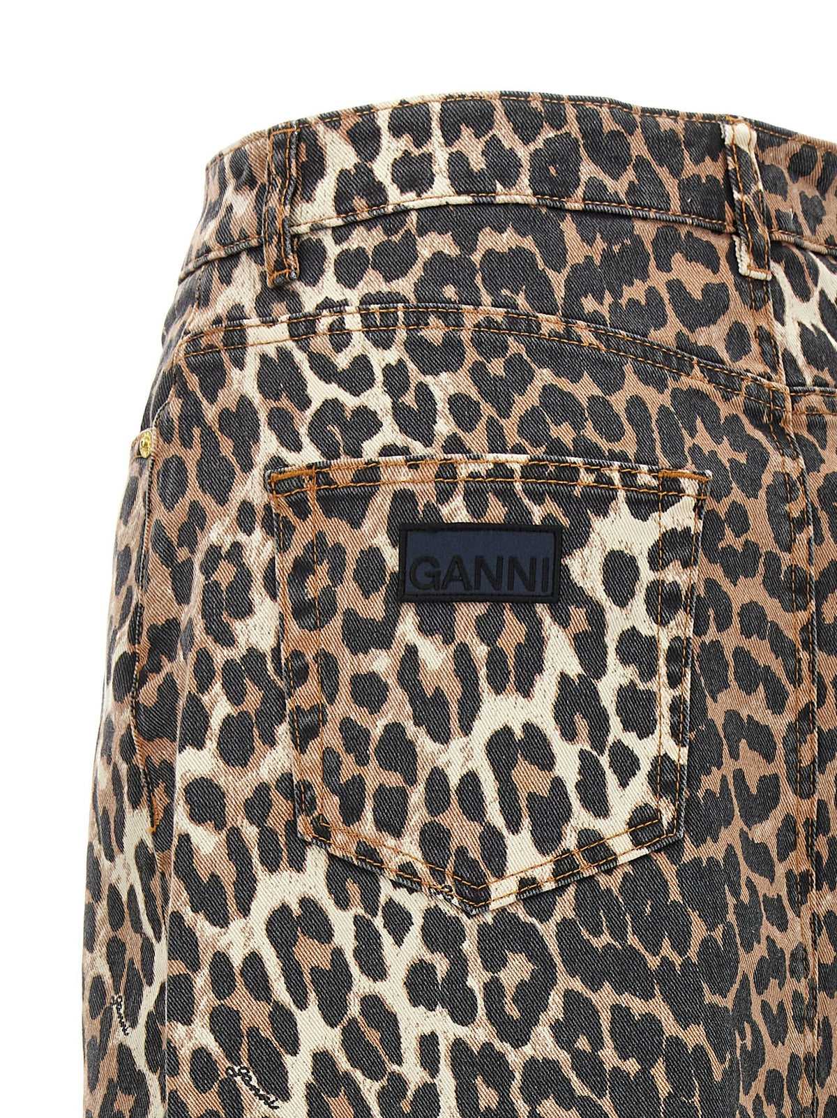 Animal print long skirt 4