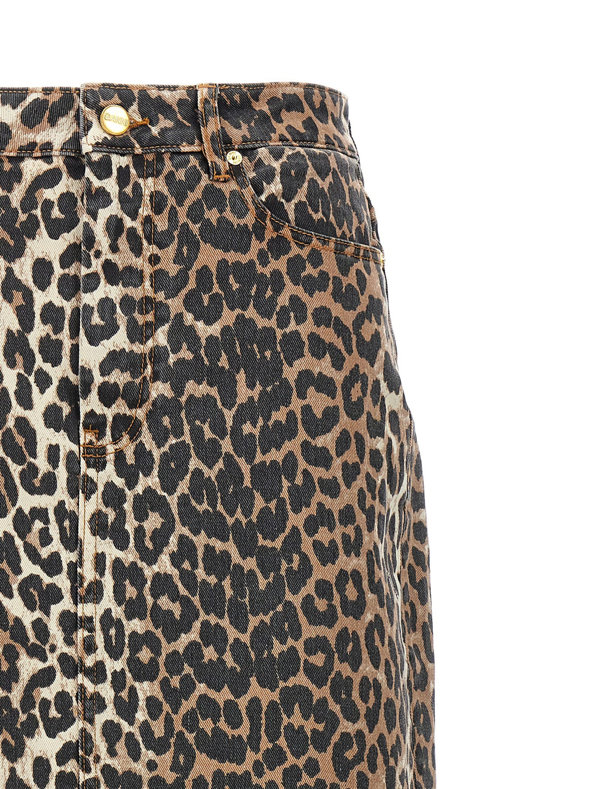 Animal print long skirt 3