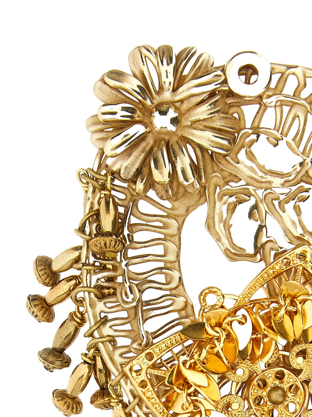 Antiqued brass brooch 3