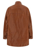 Antiqued leather caban 2