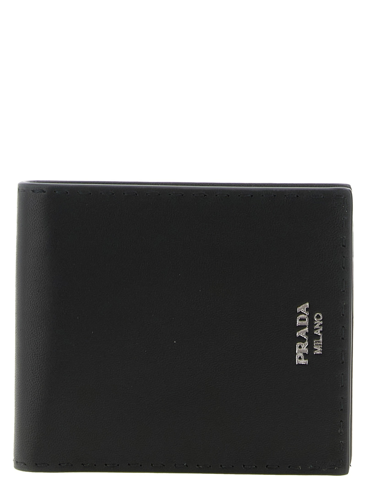Antiqued leather wallet