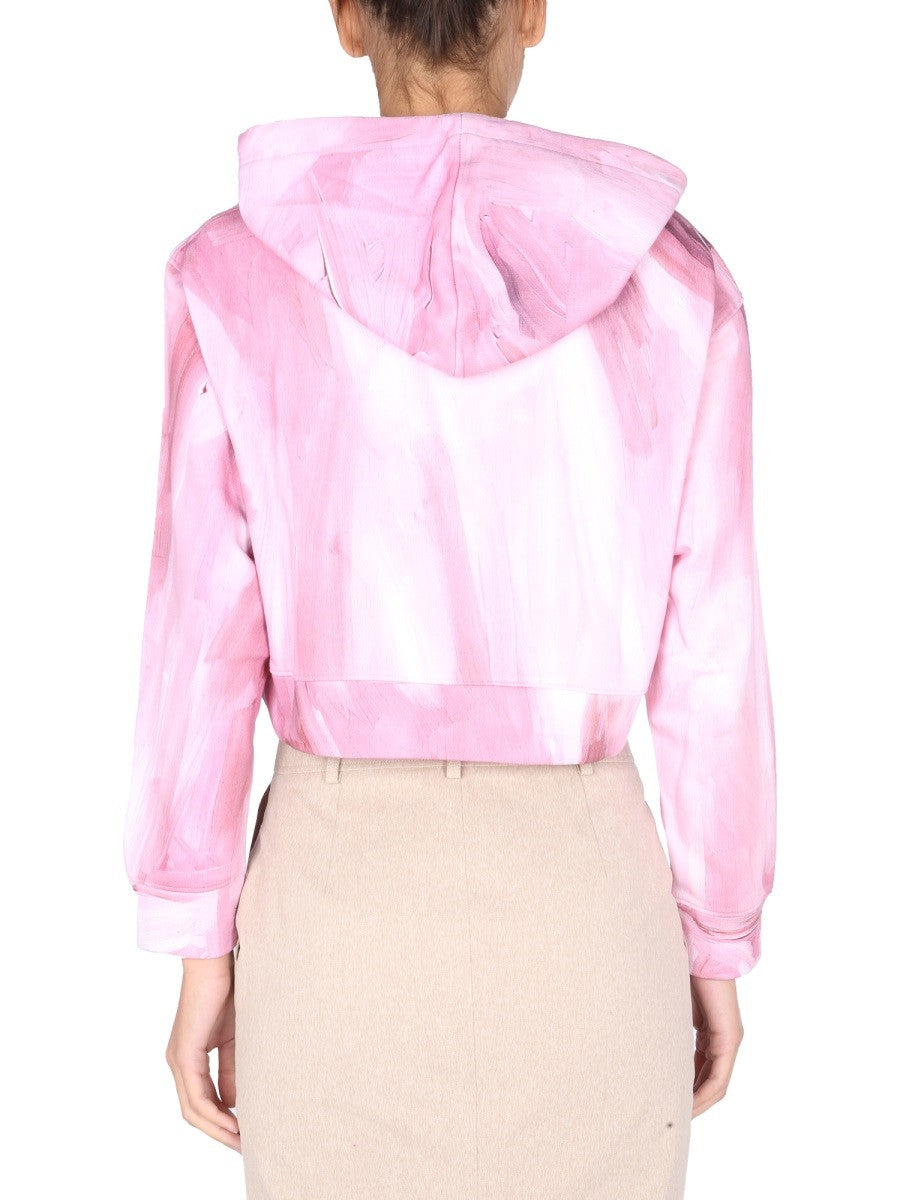 "ART THEME" CROPPED SWEATSHIRT 4