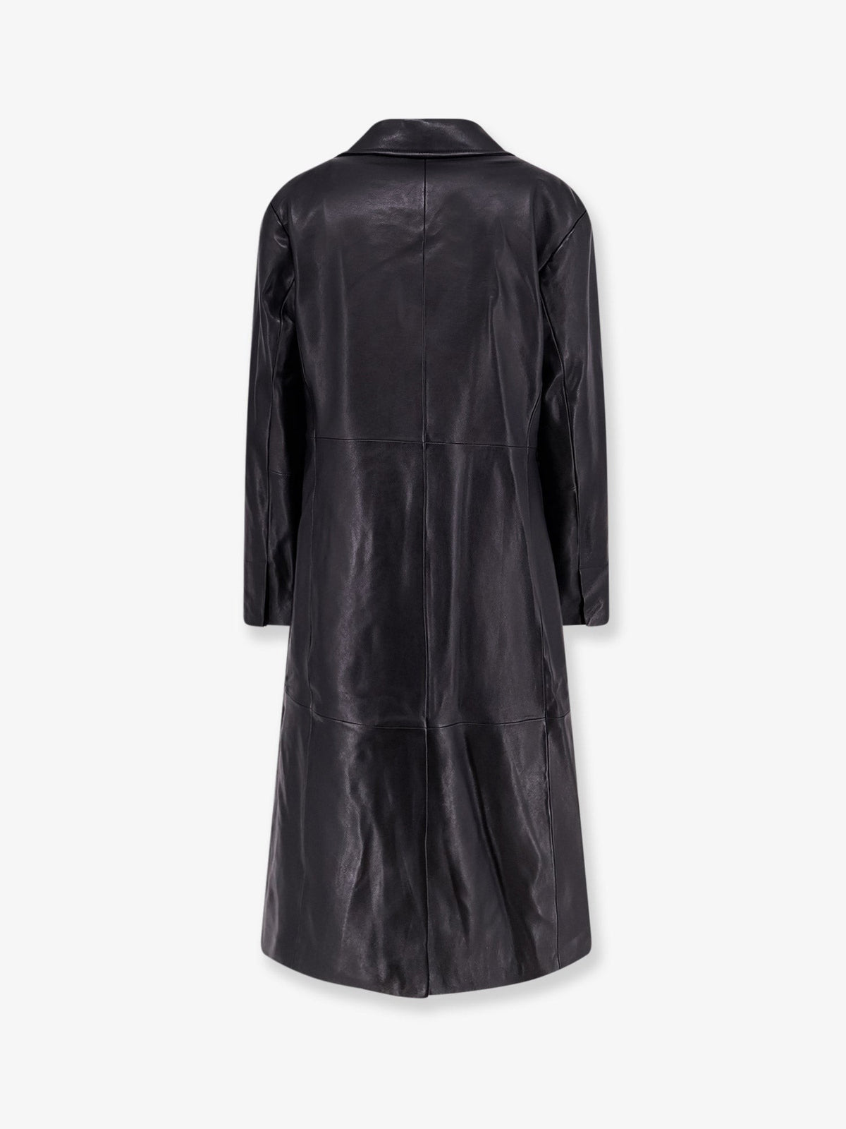 Asia leather trench coat 2