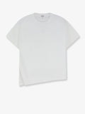 Asymmetric cotton blend t-shirt