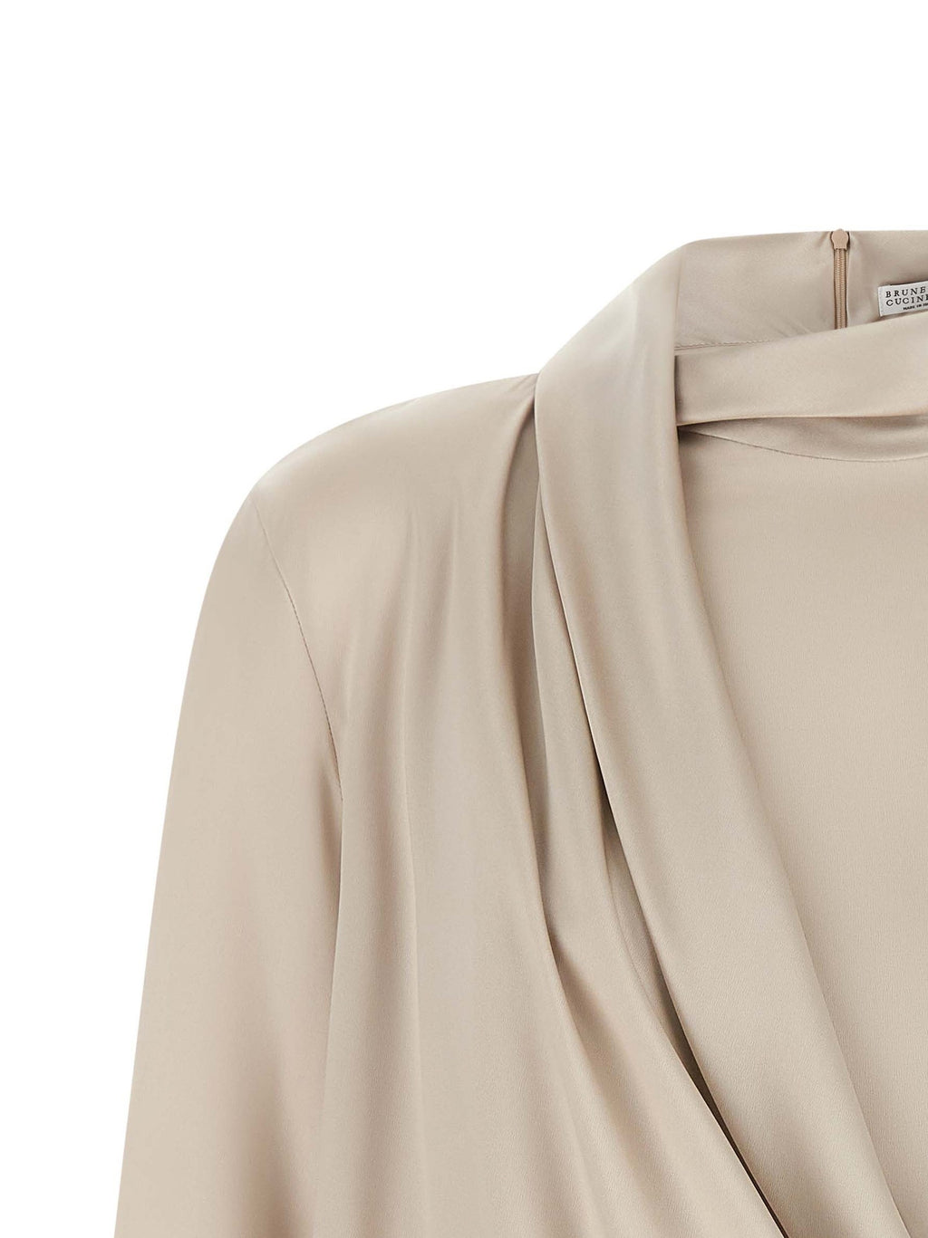 Asymmetric draped blouse 3