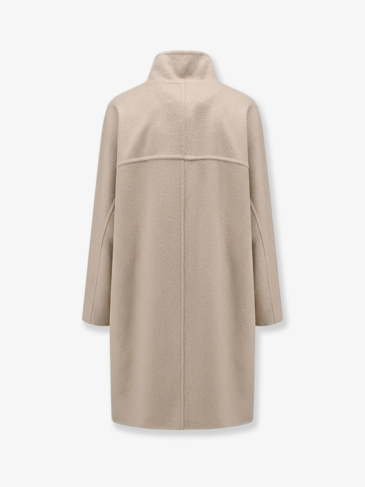 Asymmetrical cashmere coat 2