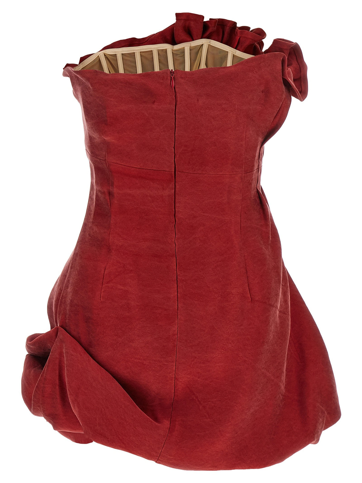 Asymmetrical dress with pleats 2