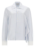 ASYMMETRICAL SHIRT WITH DRAPING