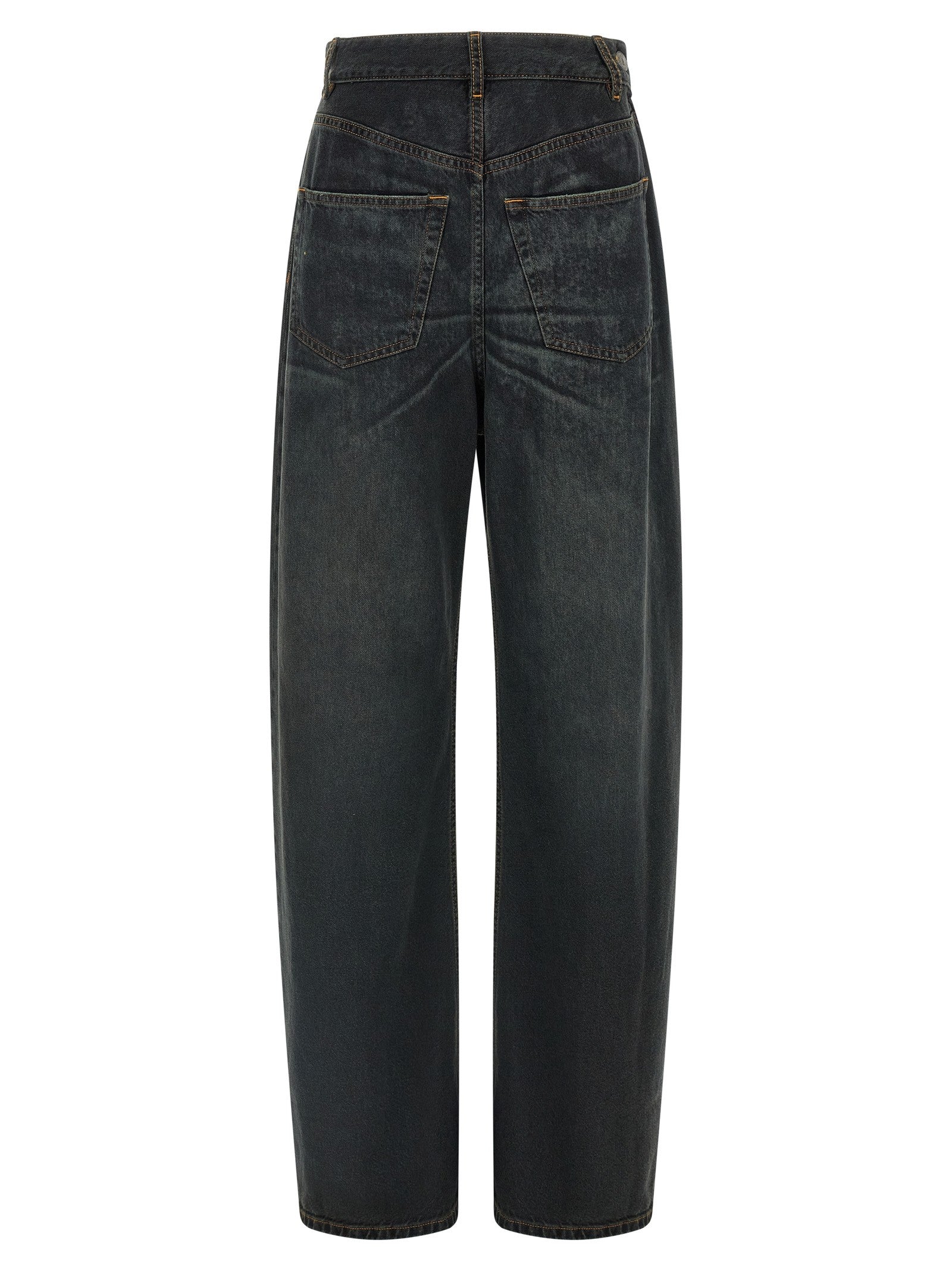 Asymmetrical structure jeans