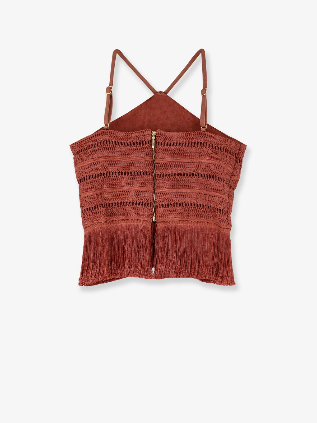 Asymmetrical top with fringes 4