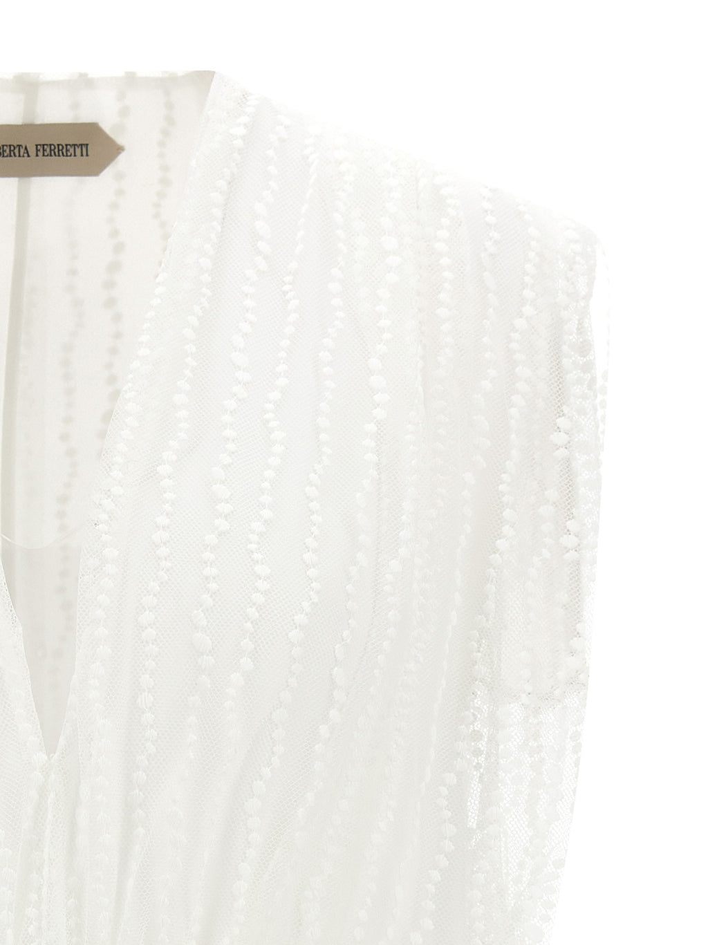 Asymmetrical tulle top 3