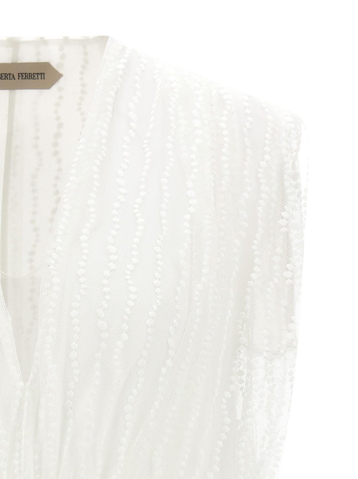 Asymmetrical tulle top 3