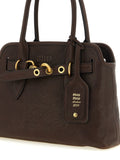 Aventure leather handbag with embossed lettering logo 3