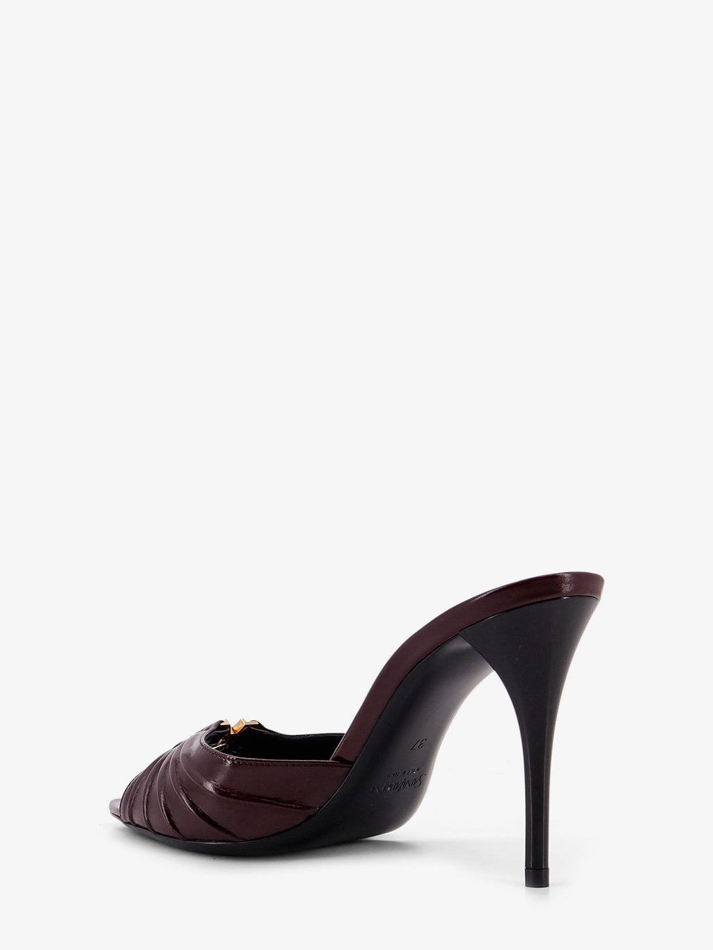 Babylone 90 bordeaux leather sandals 3