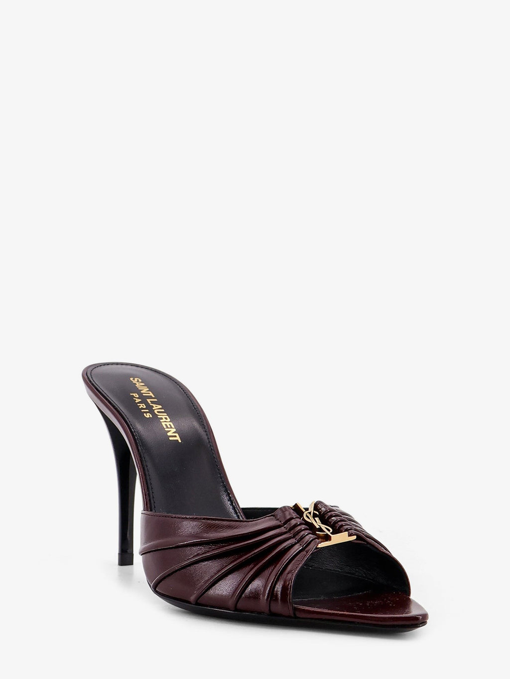 Babylone 90 bordeaux leather sandals 2