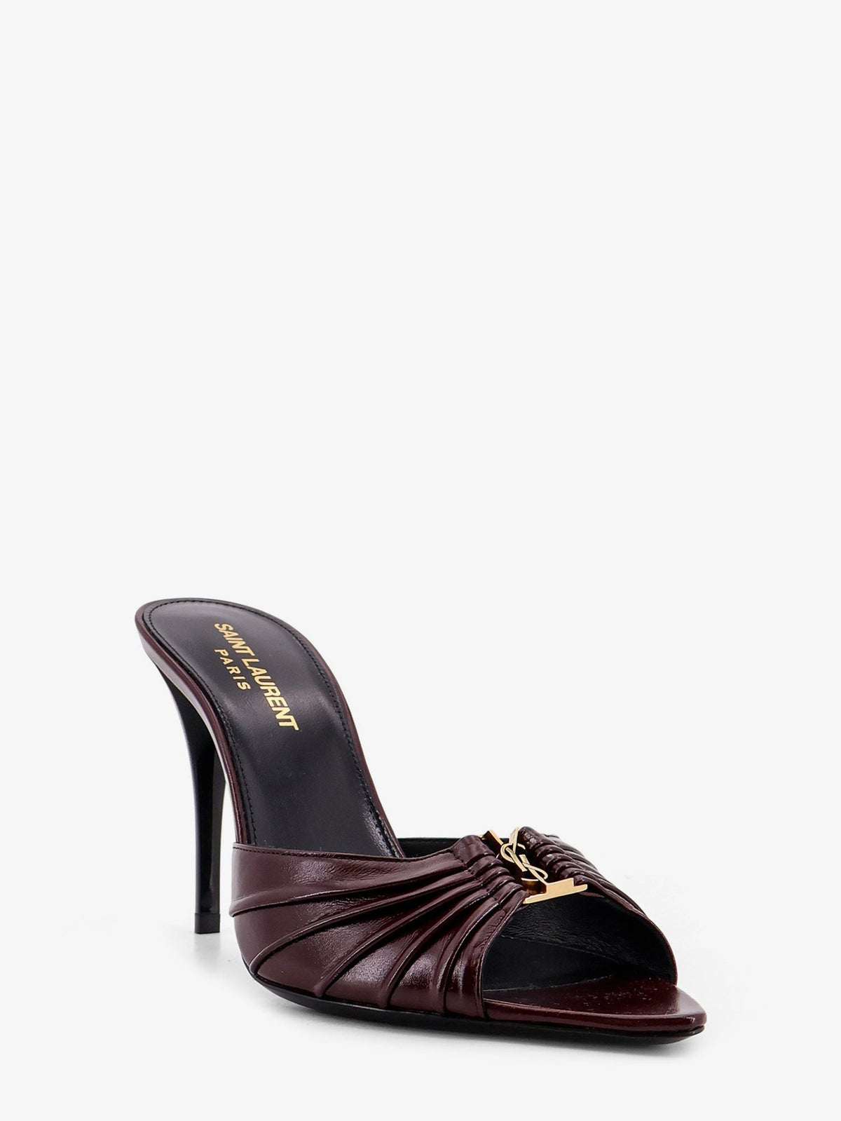 Babylone 90 bordeaux leather sandals 2