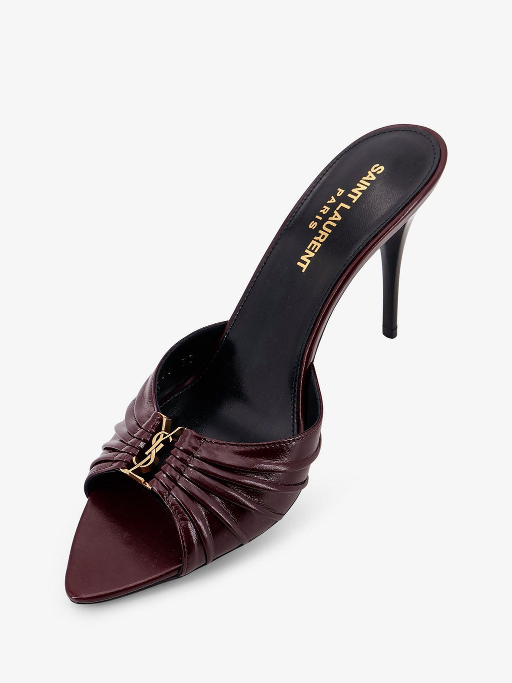 Babylone 90 bordeaux leather sandals 4