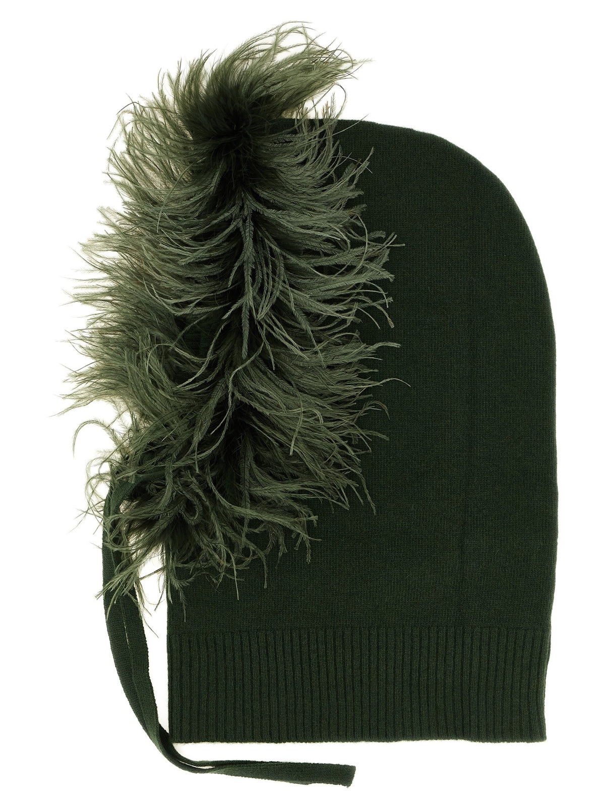 Balaclava with feathers 2