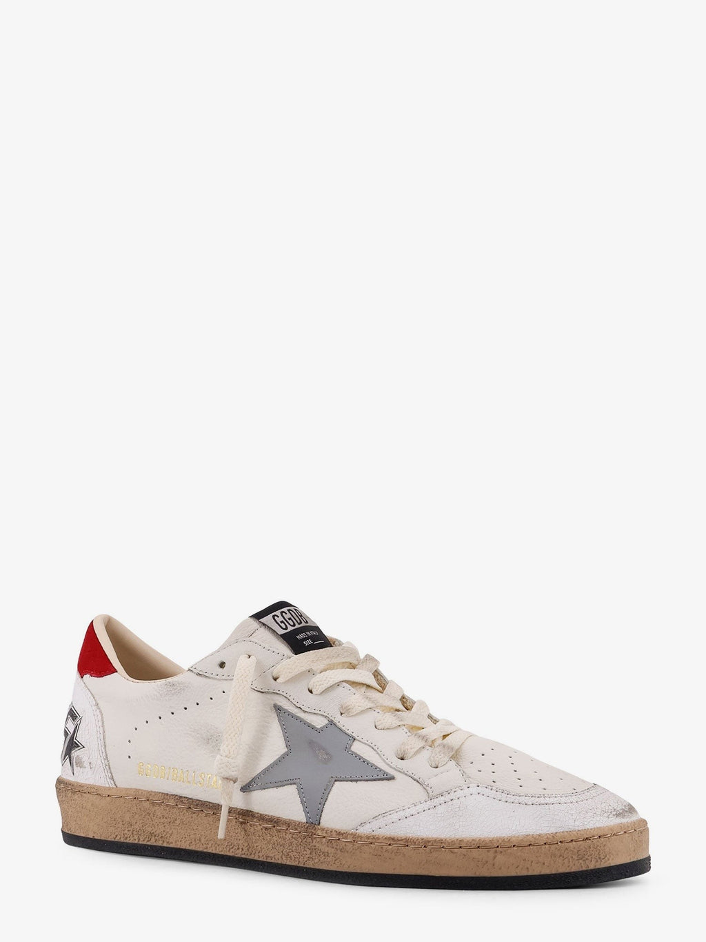 Ball Star Distressed leather sneakers 2