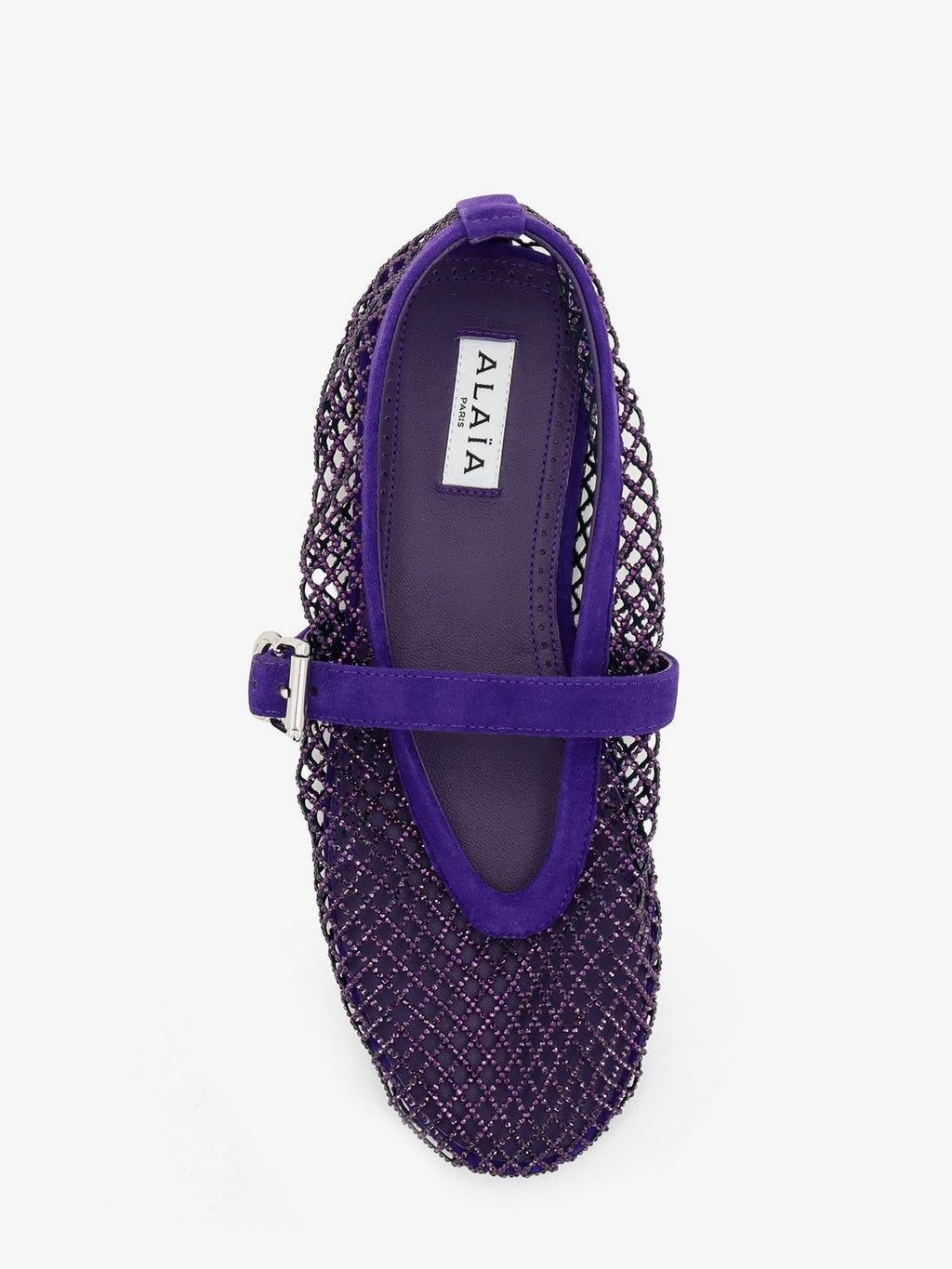 Ballerine Flat mesh ballerinas with rhinestone detail 5