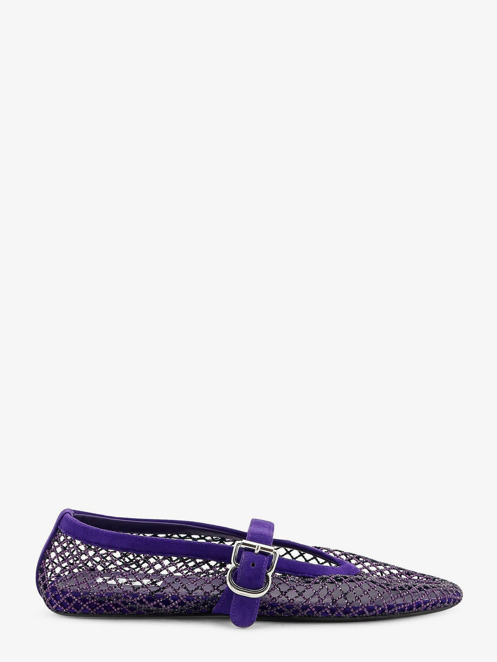 Ballerine Flat mesh ballerinas with rhinestone detail