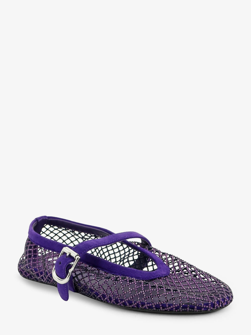 Ballerine Flat mesh ballerinas with rhinestone detail 2